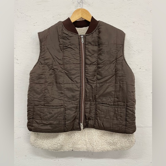 Vintage 80s Sexton Sherpa Vest, Size XL - Fits L - Picture 1 of 8